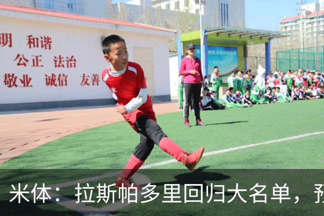 米体：拉斯帕多里回归大名单，预计替补待命